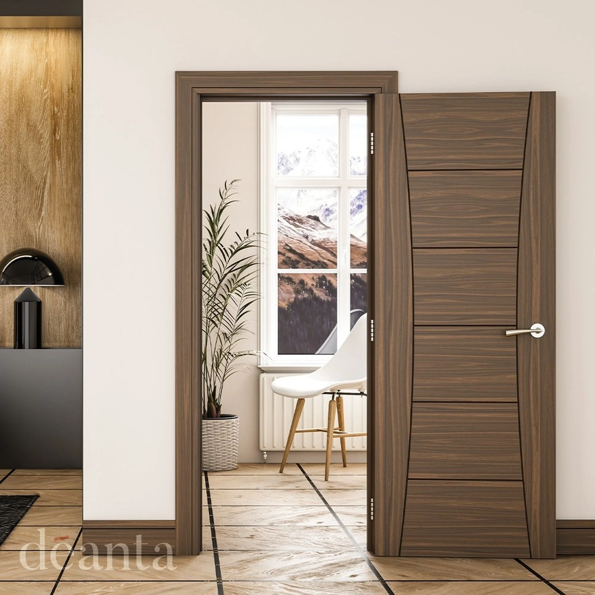 Pamplona Prefinished Walnut Door - Image 3