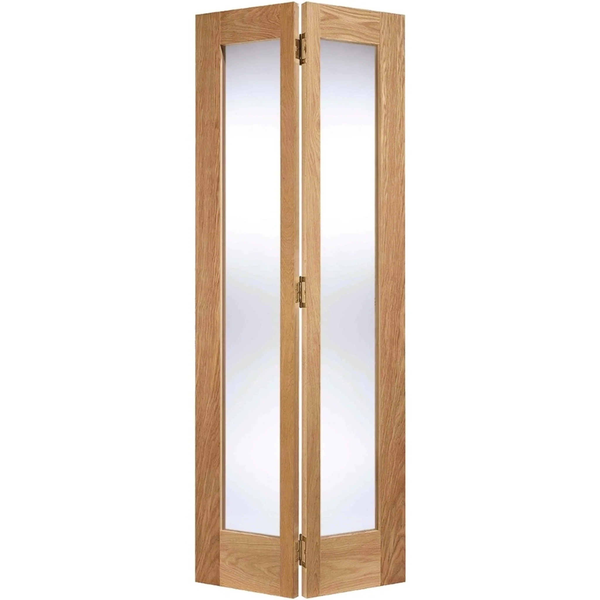 Pattern 10 Glazed Oak Bi-Fold Door