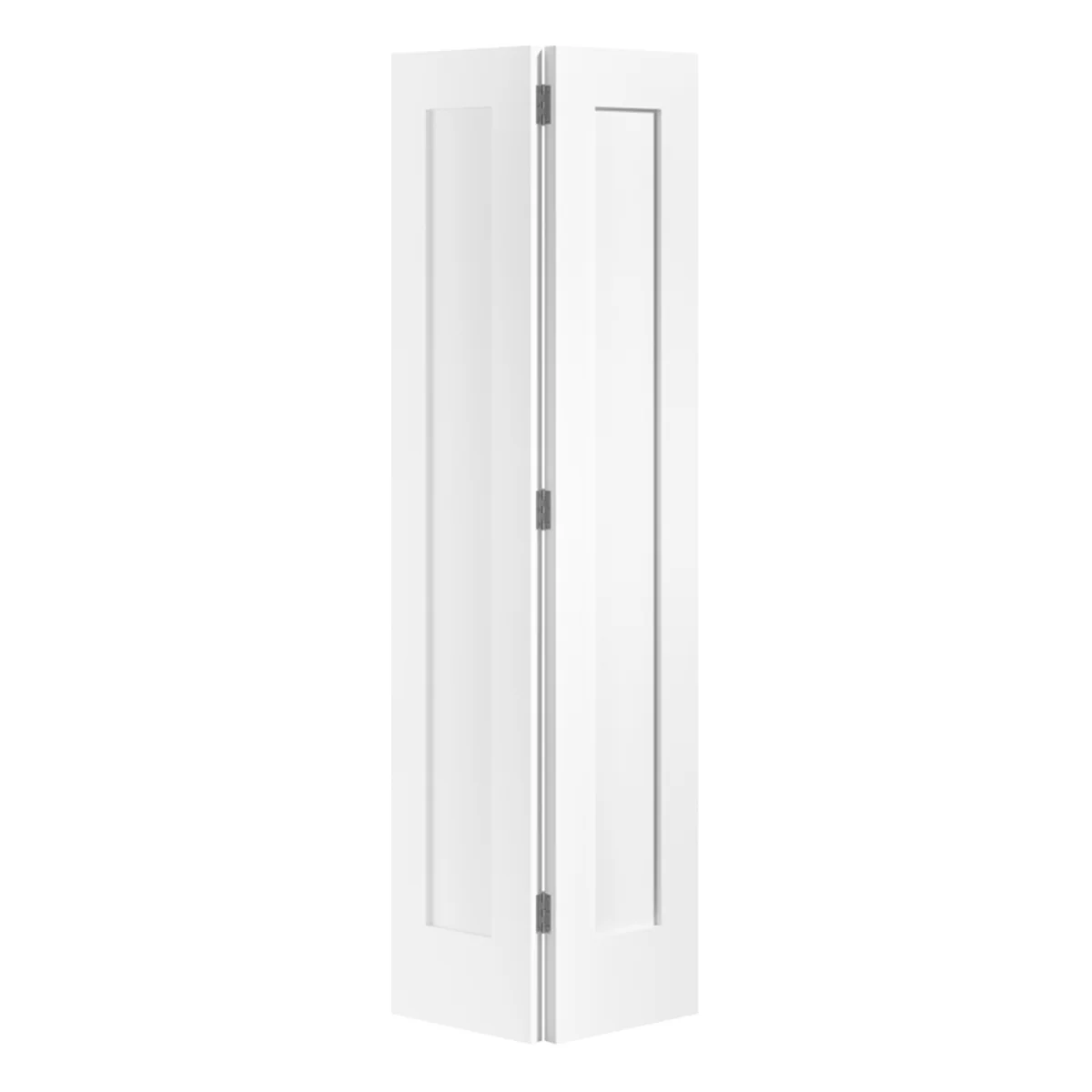Pattern 10 One Panel White Primed Bi-Fold Door