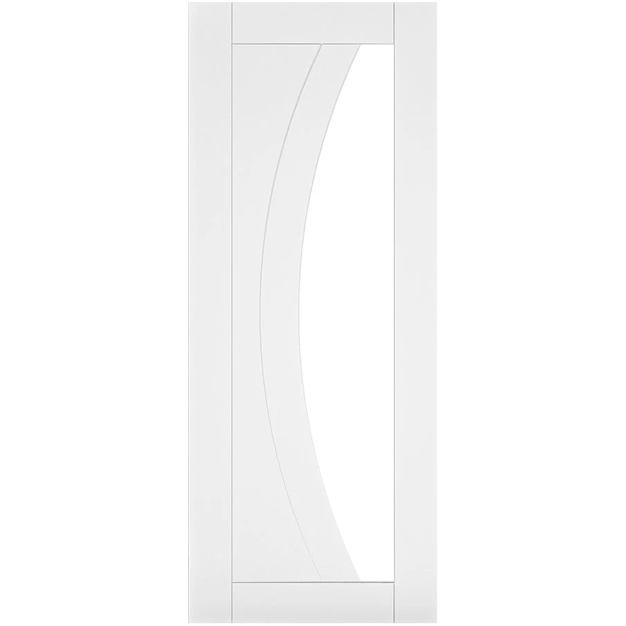 Ravello White Primed Glazed Door