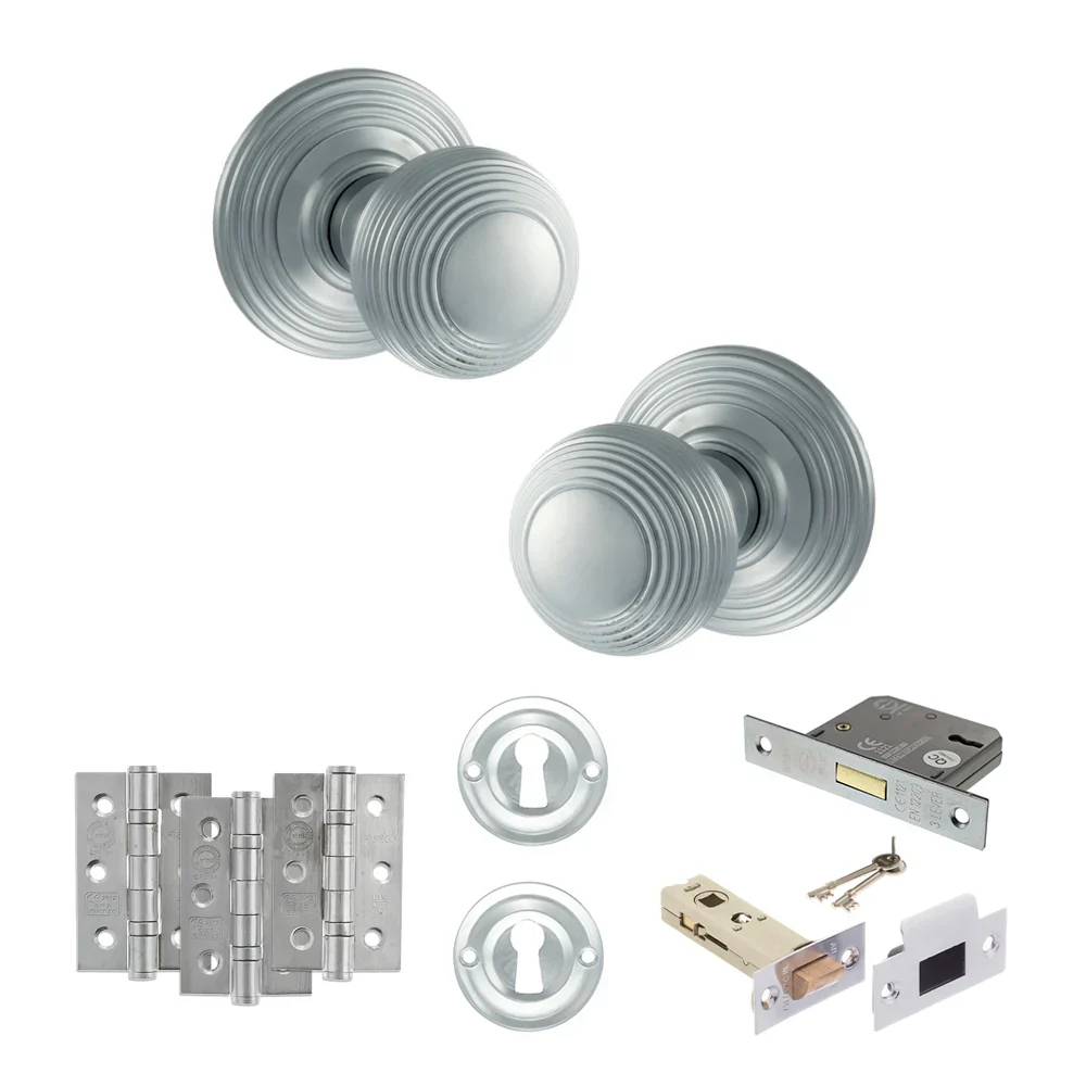 Ripon Round Reeded Mortice Door Knob - Image 46