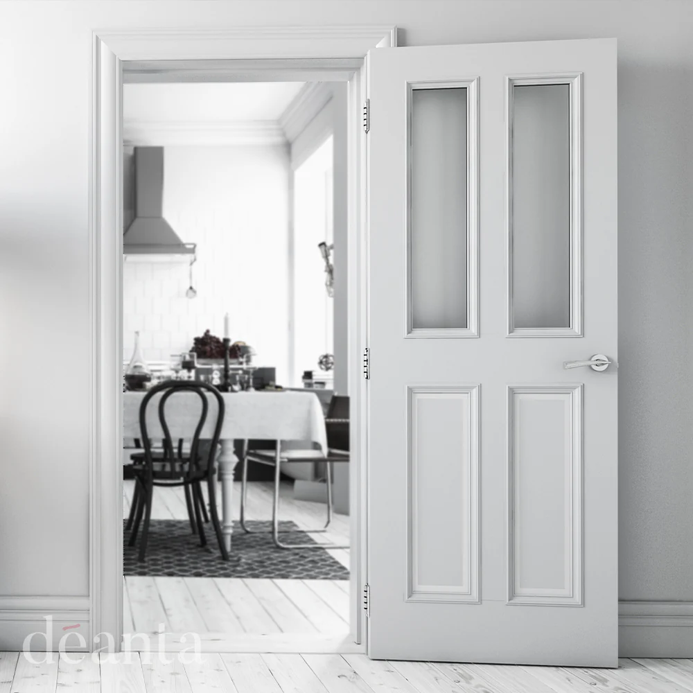 Rochester White Primed Glazed Door - Image 3