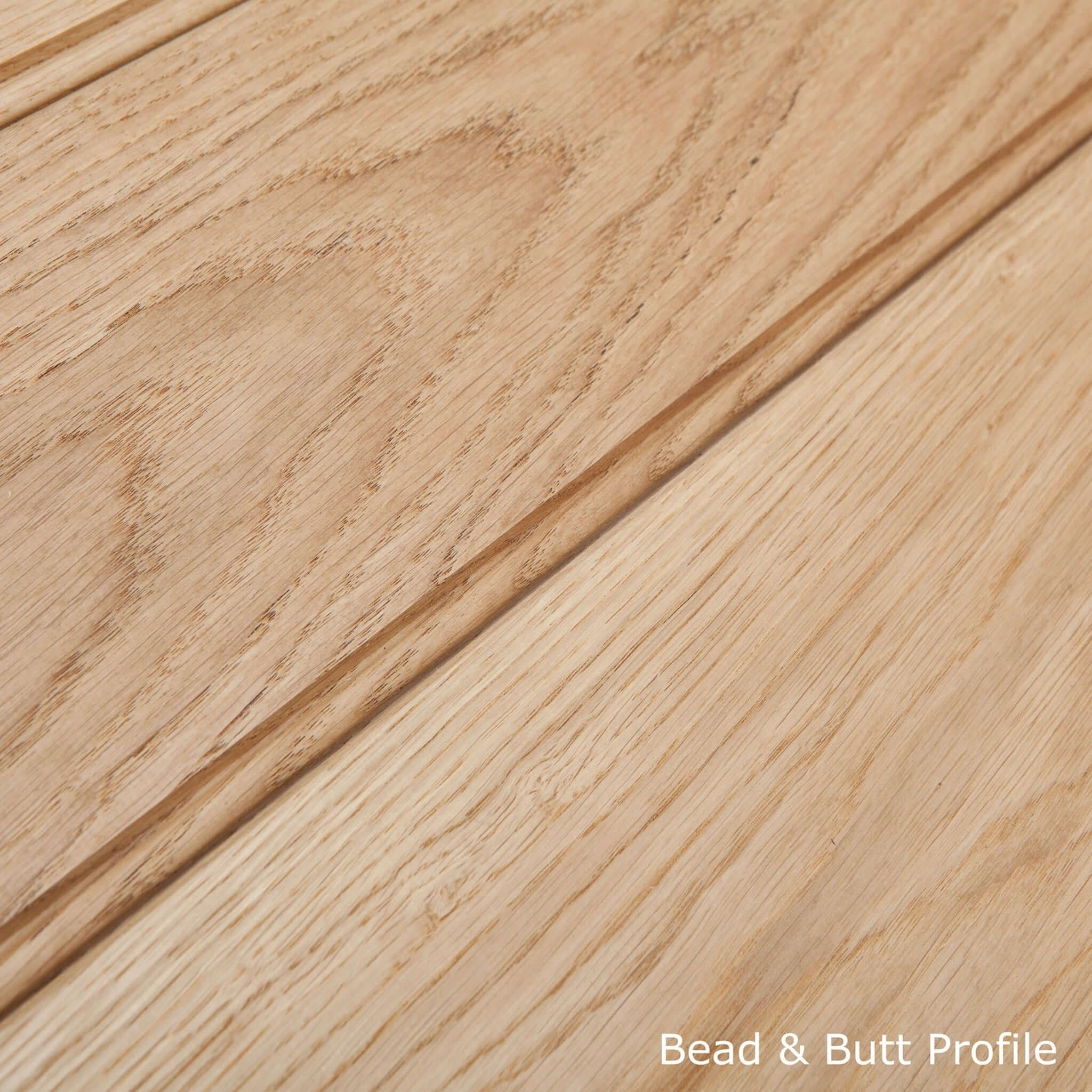 Rustic Bead & Butt Oak Ledged Door - Image 3