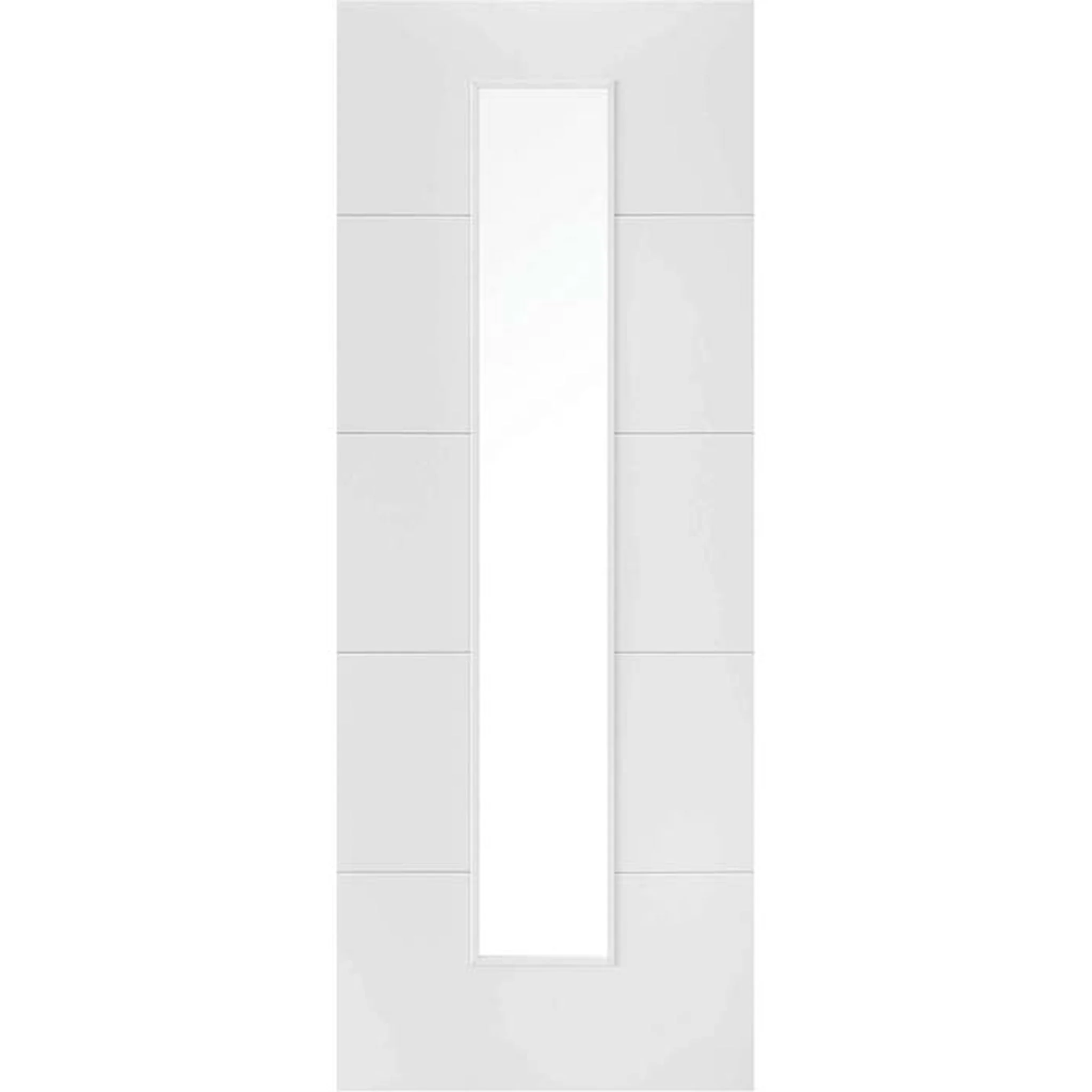 Santandor White Primed 1L Glazed Internal Door