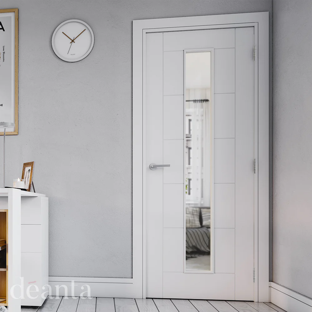 Seville Internal White Primed Glazed Door - Image 3