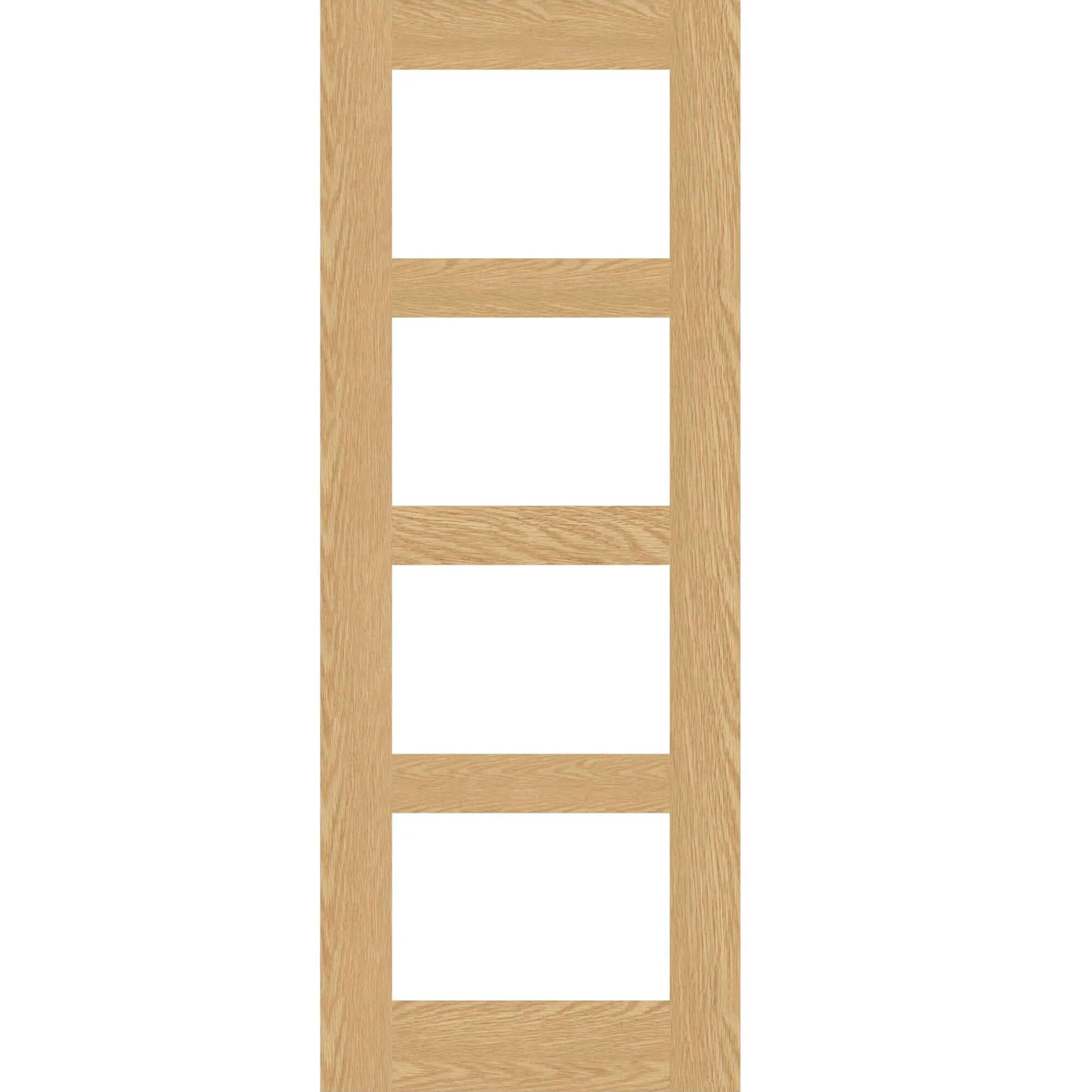 Shaker 4 Panel Oak Internal Glazed Door