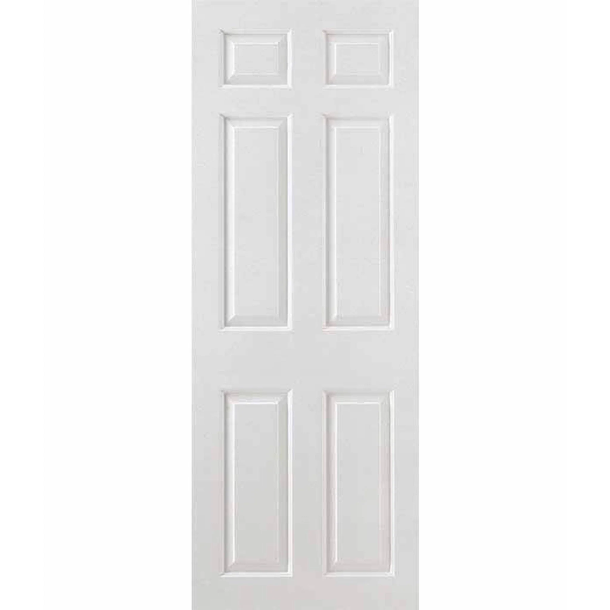Smooth 6 Panel White Moulded Internal Door