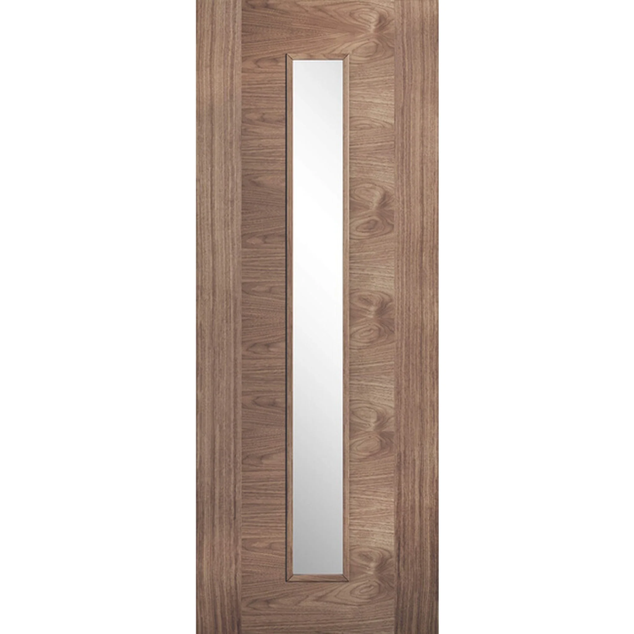 Sofia Prefinished Walnut 1L Glazed Internal Door