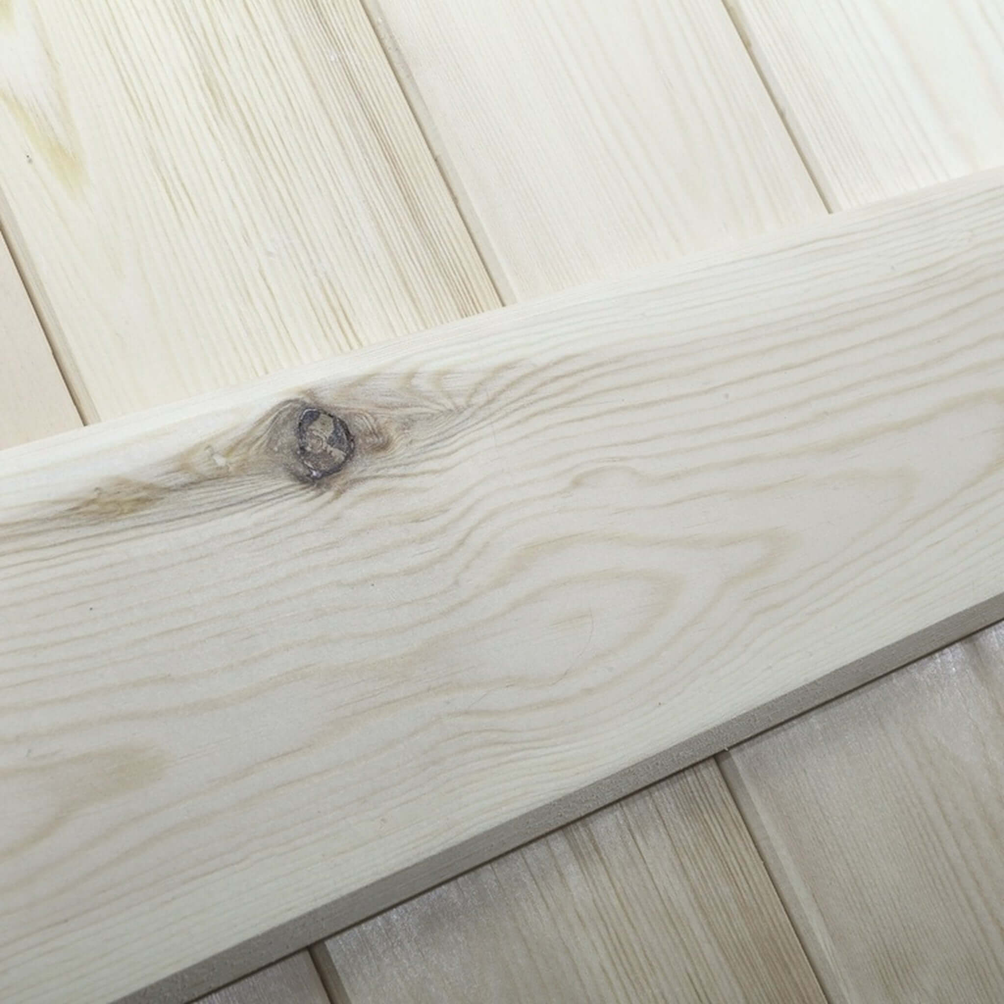 Solid Pine 3 Ledge Bifold V-Groove Internal Door - Image 2