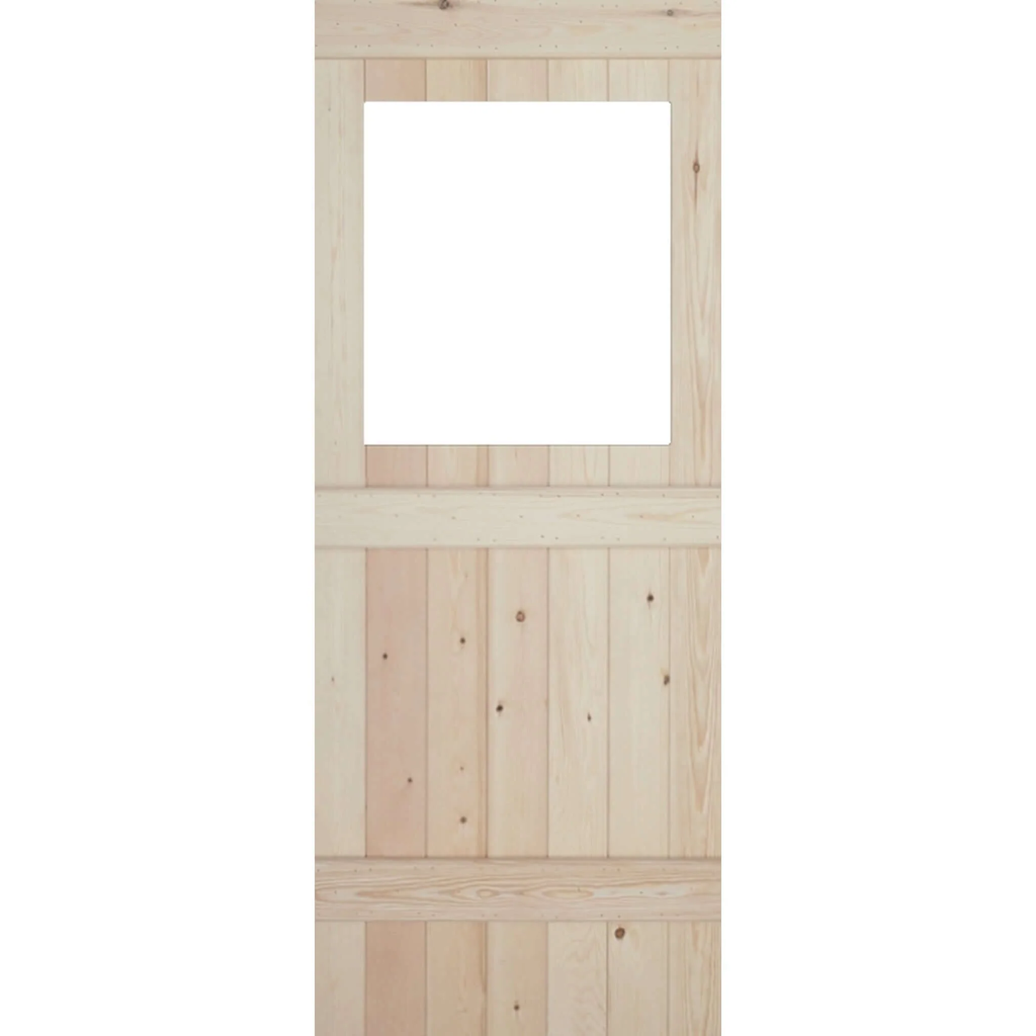 Solid Pine 3 Ledge Unglazed V-Groove Internal Door