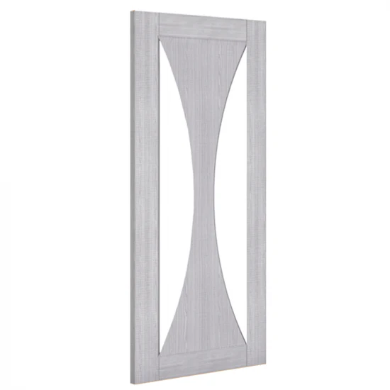 Sorrento Glazed Prefinished Light Grey Ash Door - Image 2