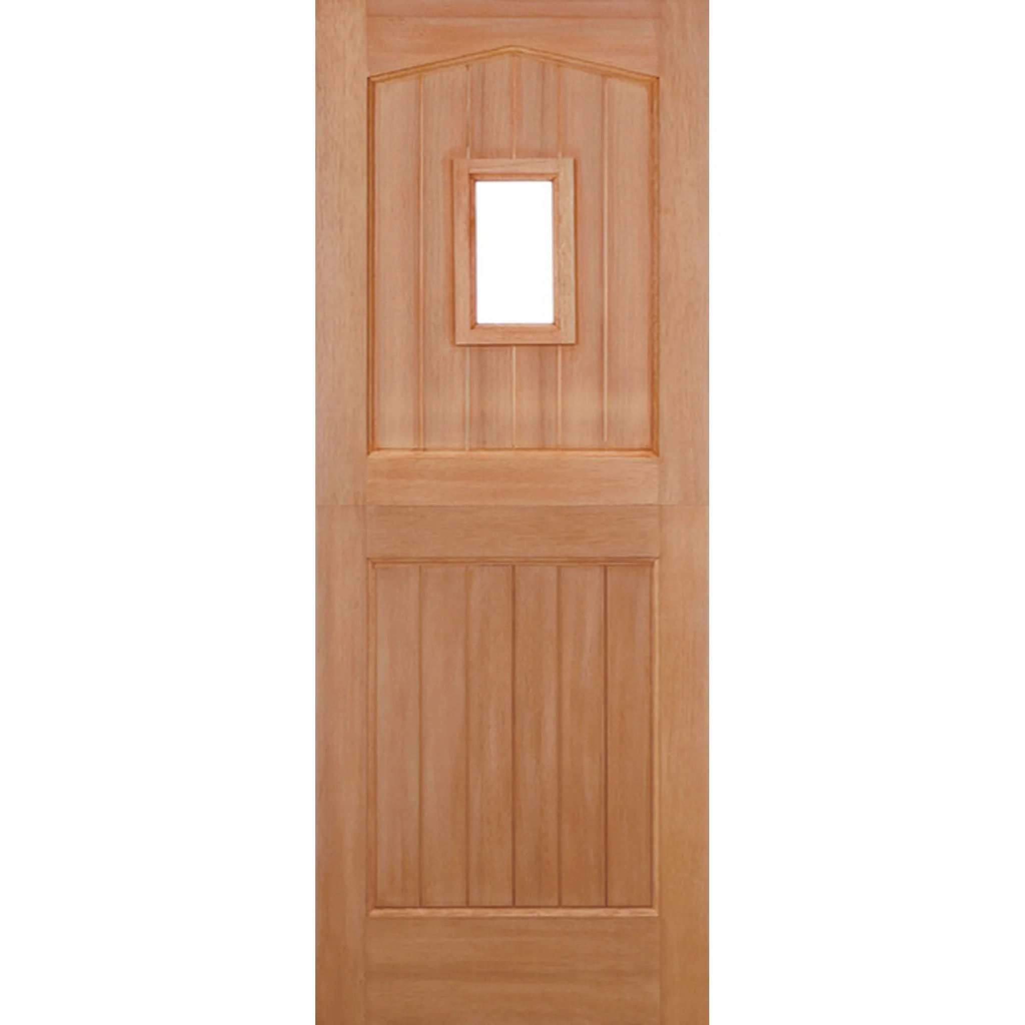 Stable 1L Clear Glazed Hardwood External Door