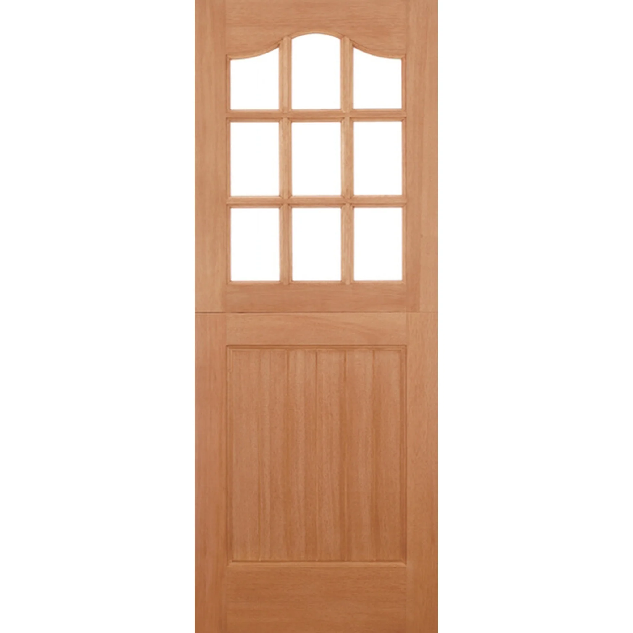 Stable 9L Clear Glazed Hardwood External Door