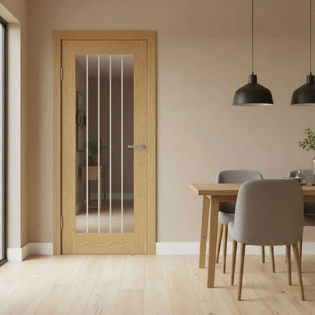 Suffolk Cottage Style Prefinished Oak Internal Glazed Door - Image 2
