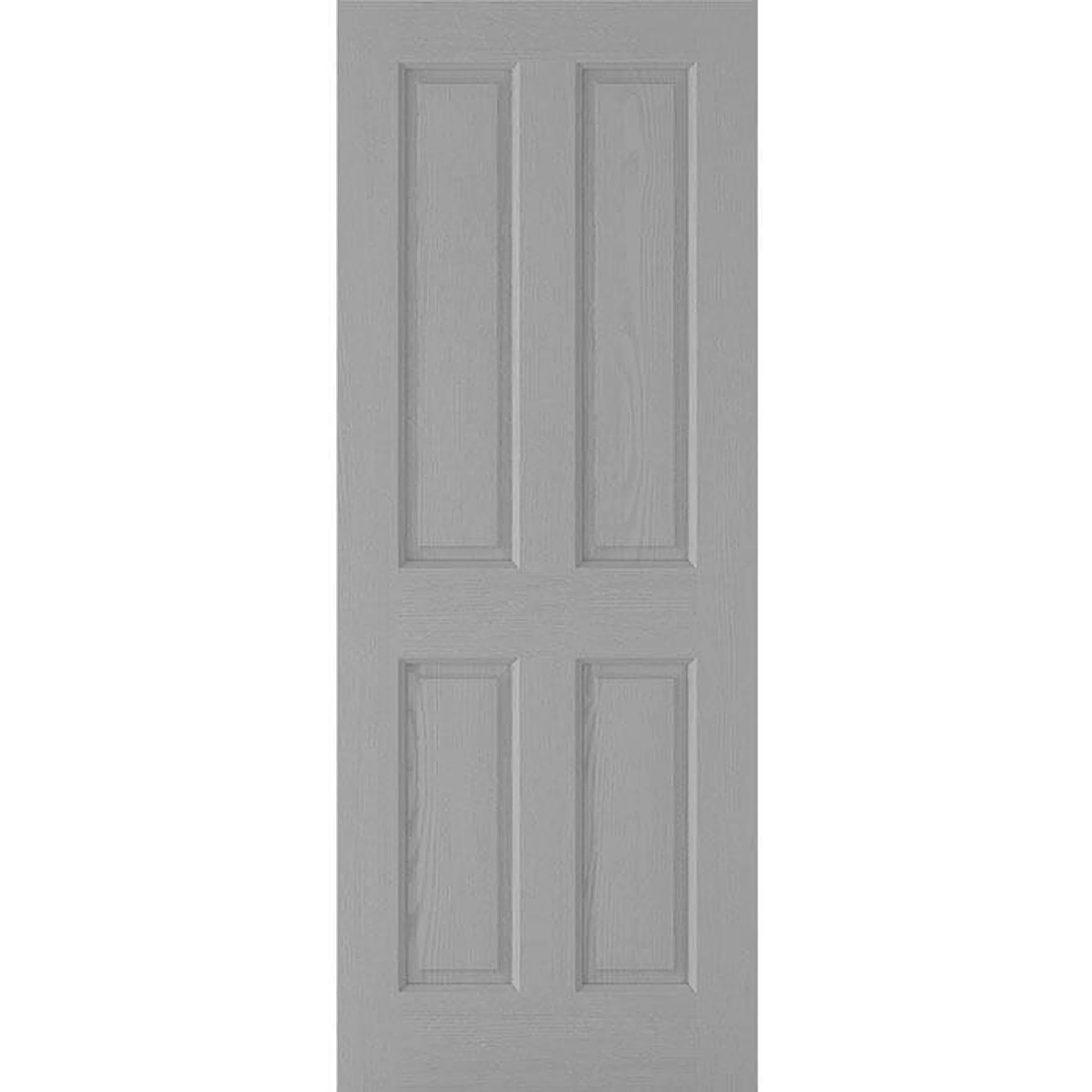 Textured 4 Panel Prefinished Grey Internal Door