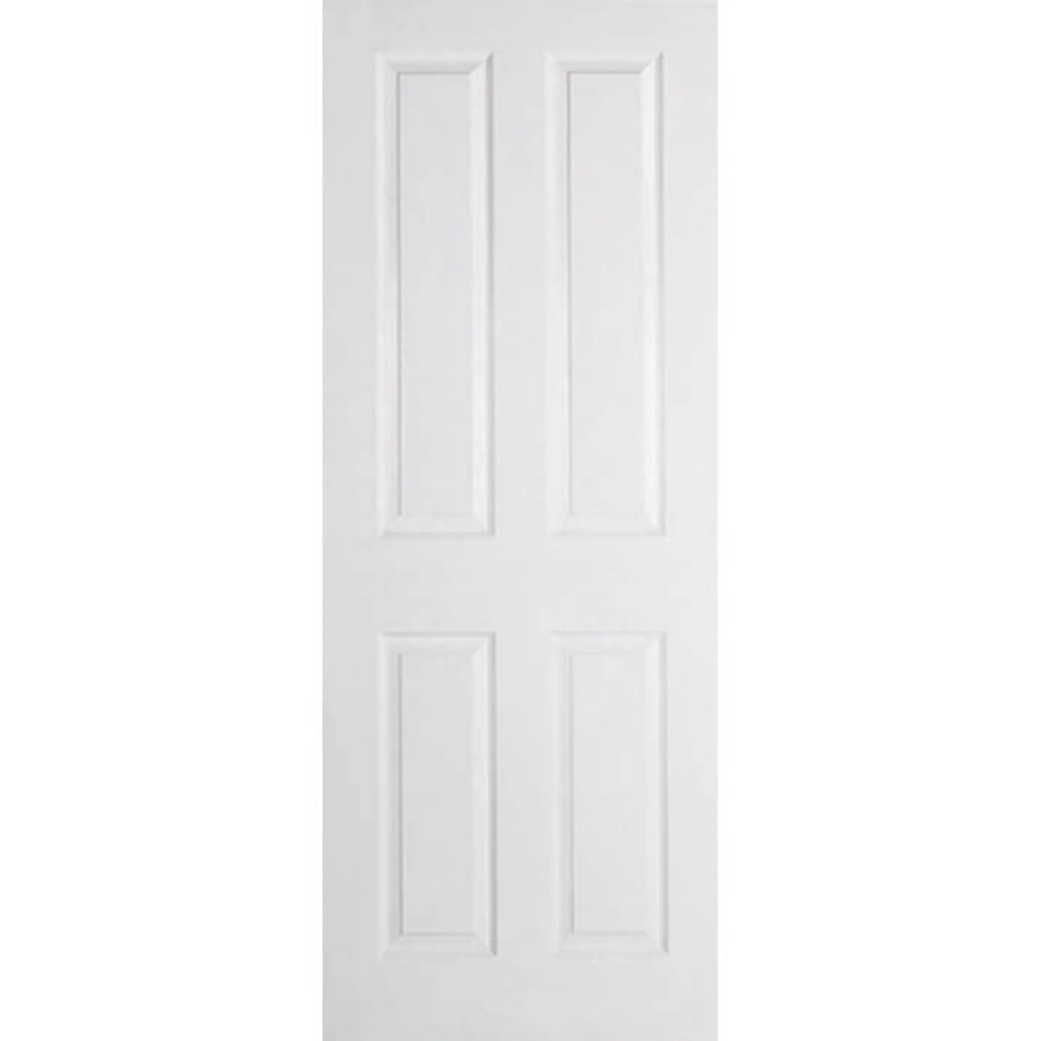 Textured 4 Panel White Moulded Internal Door