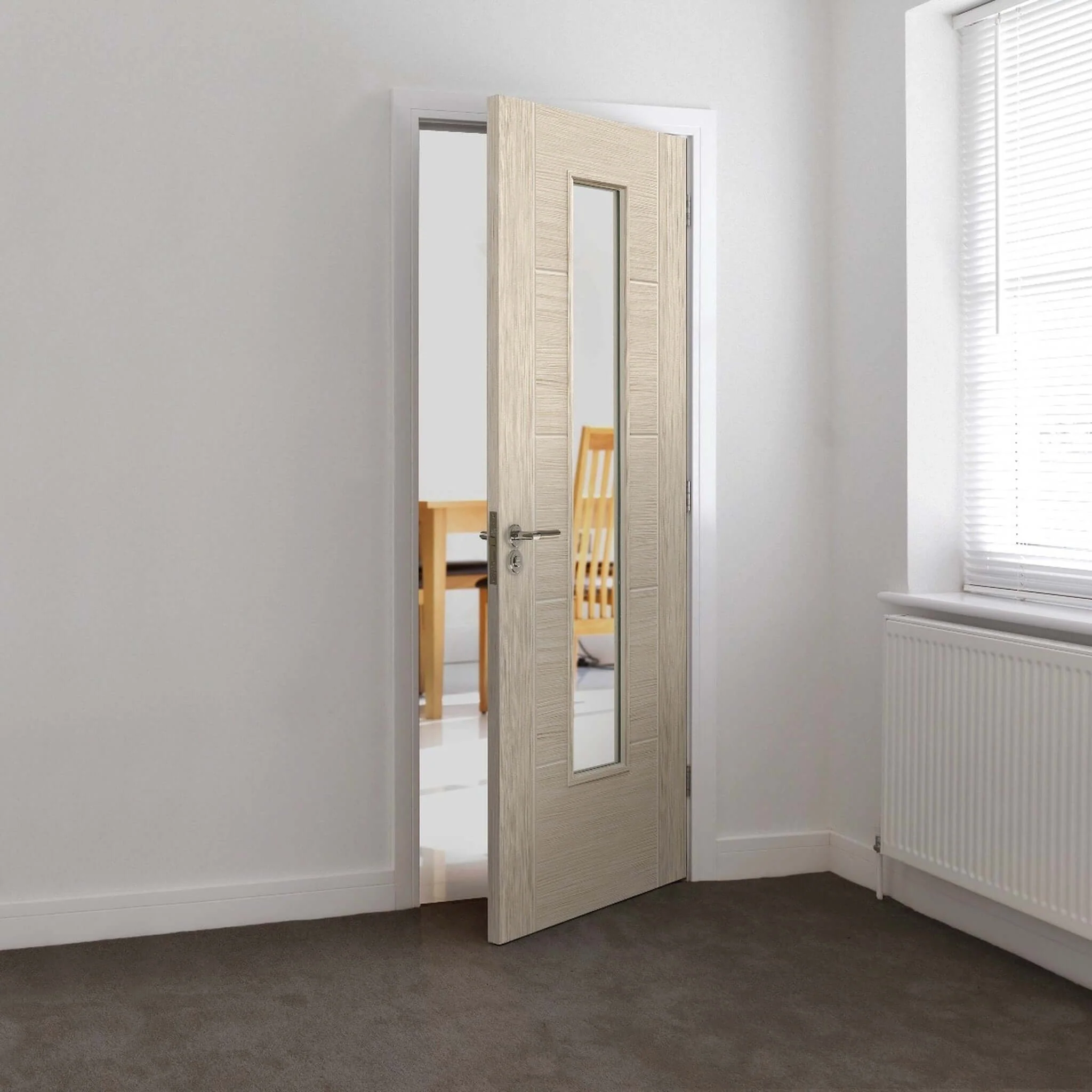 Tigris Ivory Glazed Laminate Internal Door - Image 3