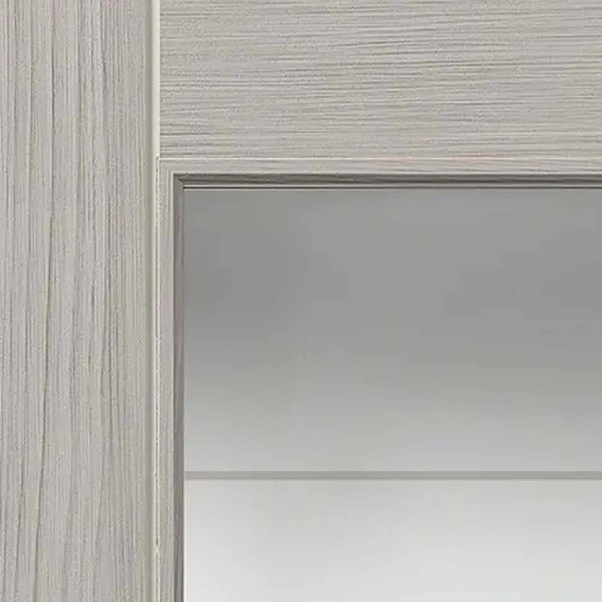 Tigris Light Grey Full Glazed Laminate Internal Door - Image 3