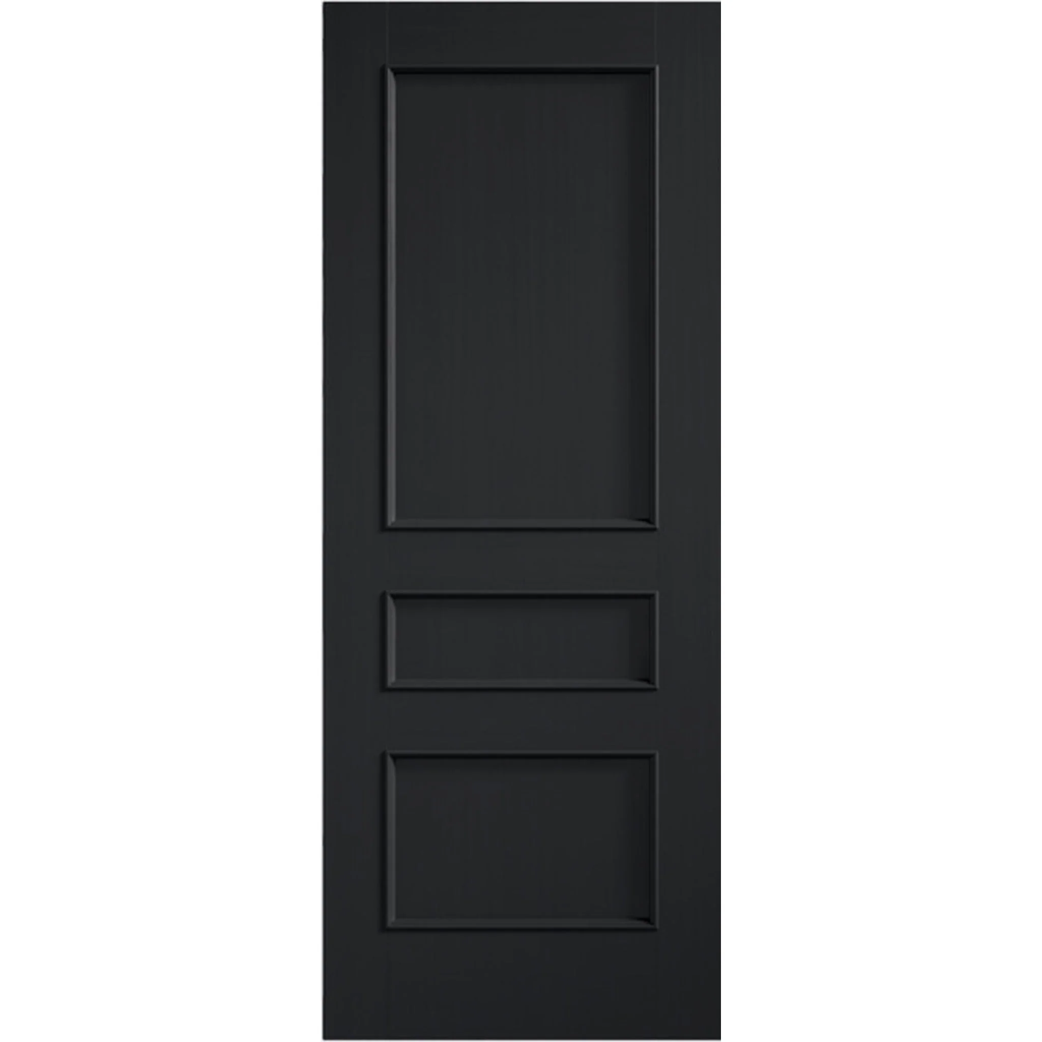 Toledo Black Prefinished 3 Panel Internal Door