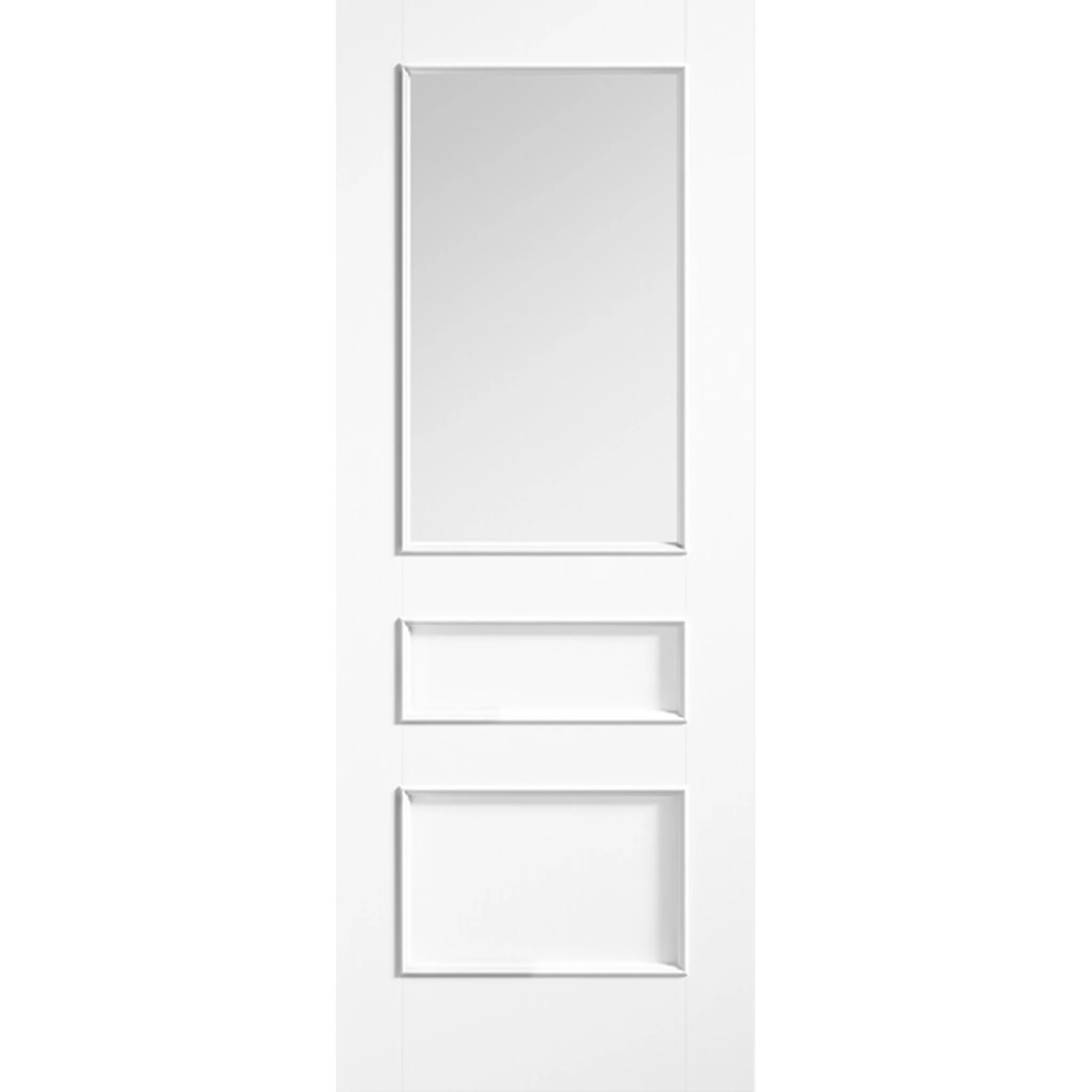 Toledo White Primed Clear Glazed Door
