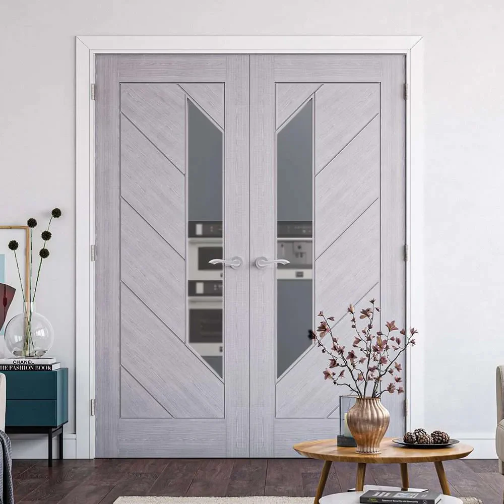 Torino Glazed Prefinished Light Grey Ash Door - Image 3