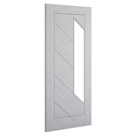 Torino Glazed Prefinished Light Grey Ash Fire Door - Image 2