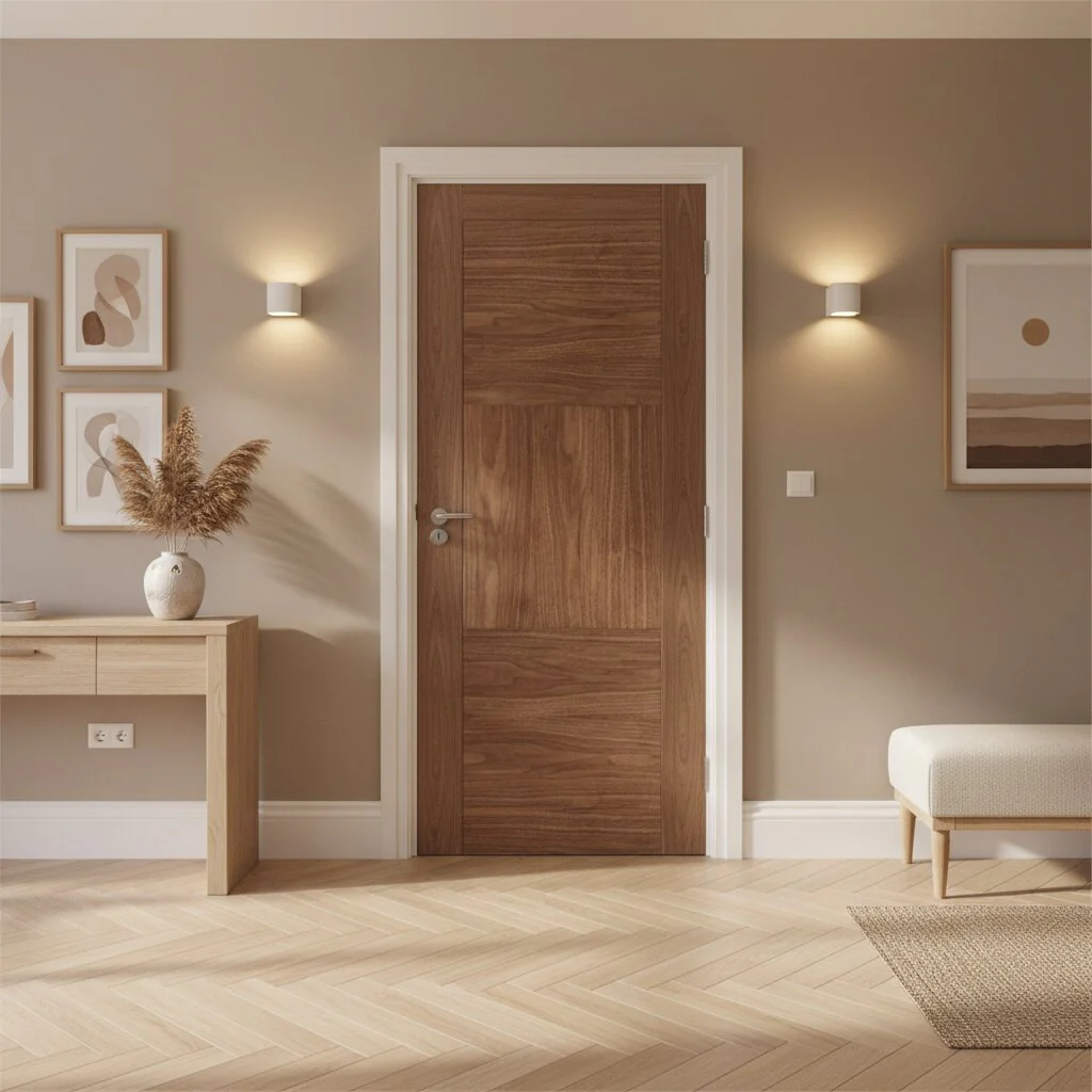 Tres Prefinished Walnut Fire Door - Image 2