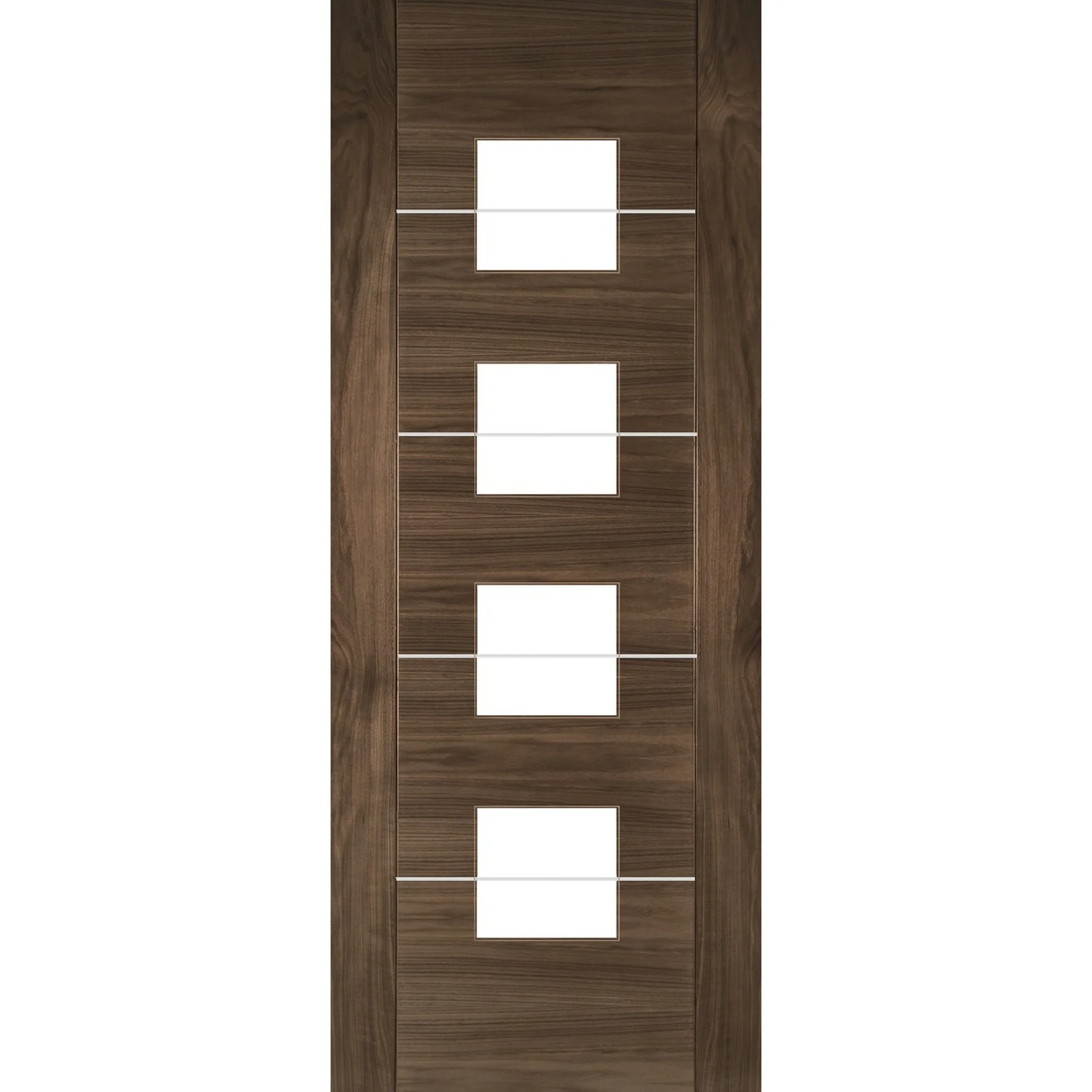 Valencia Glazed Prefinished Walnut Door
