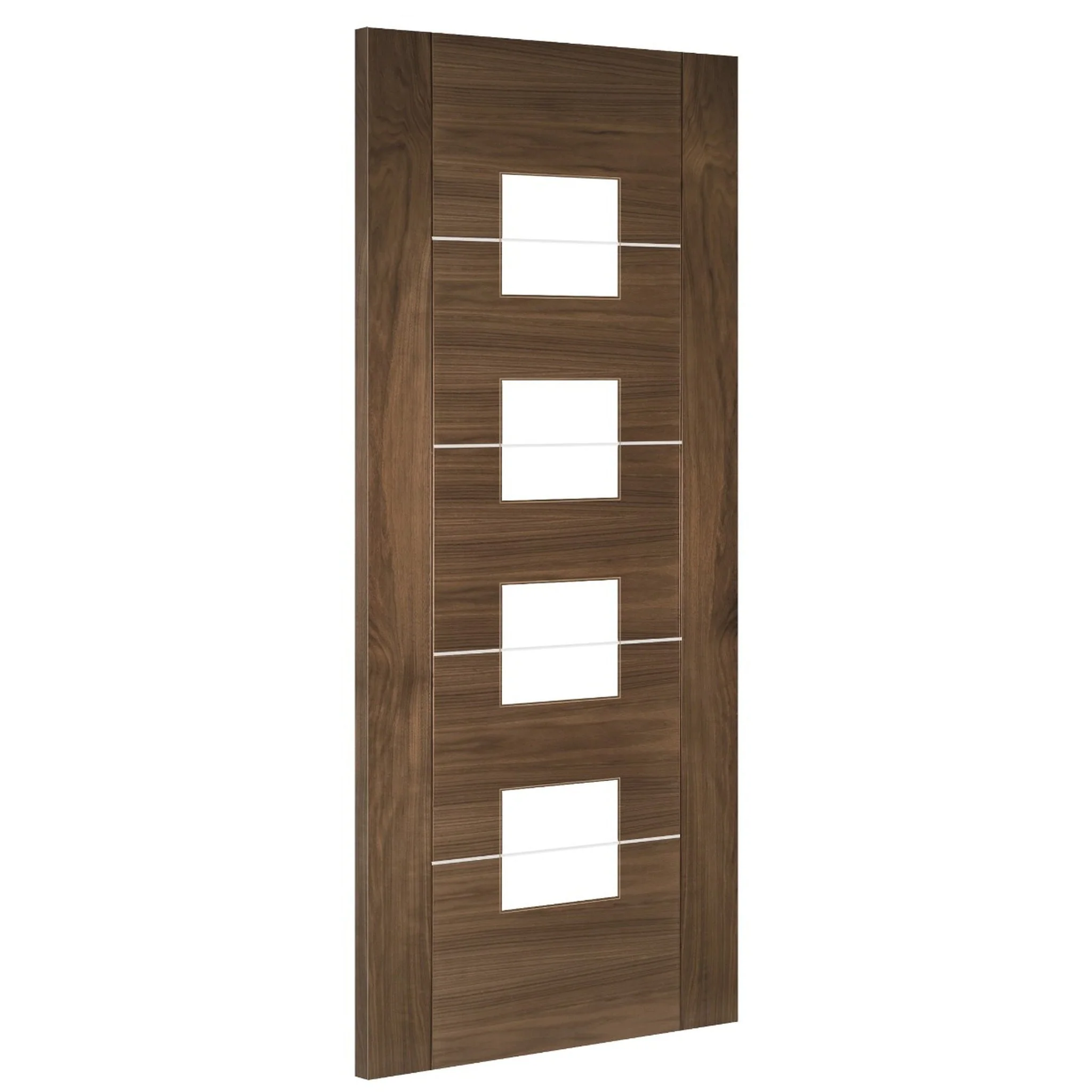 Valencia Glazed Prefinished Walnut Door - Image 2