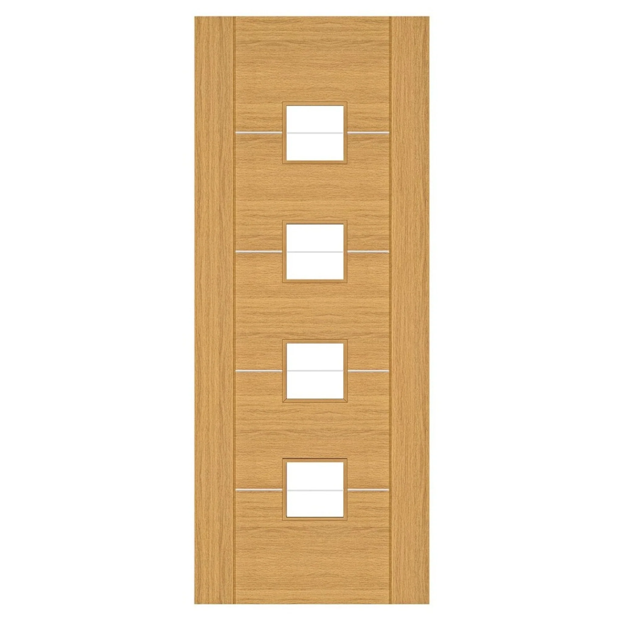 Valencia Prefinished Oak Glazed Internal Door