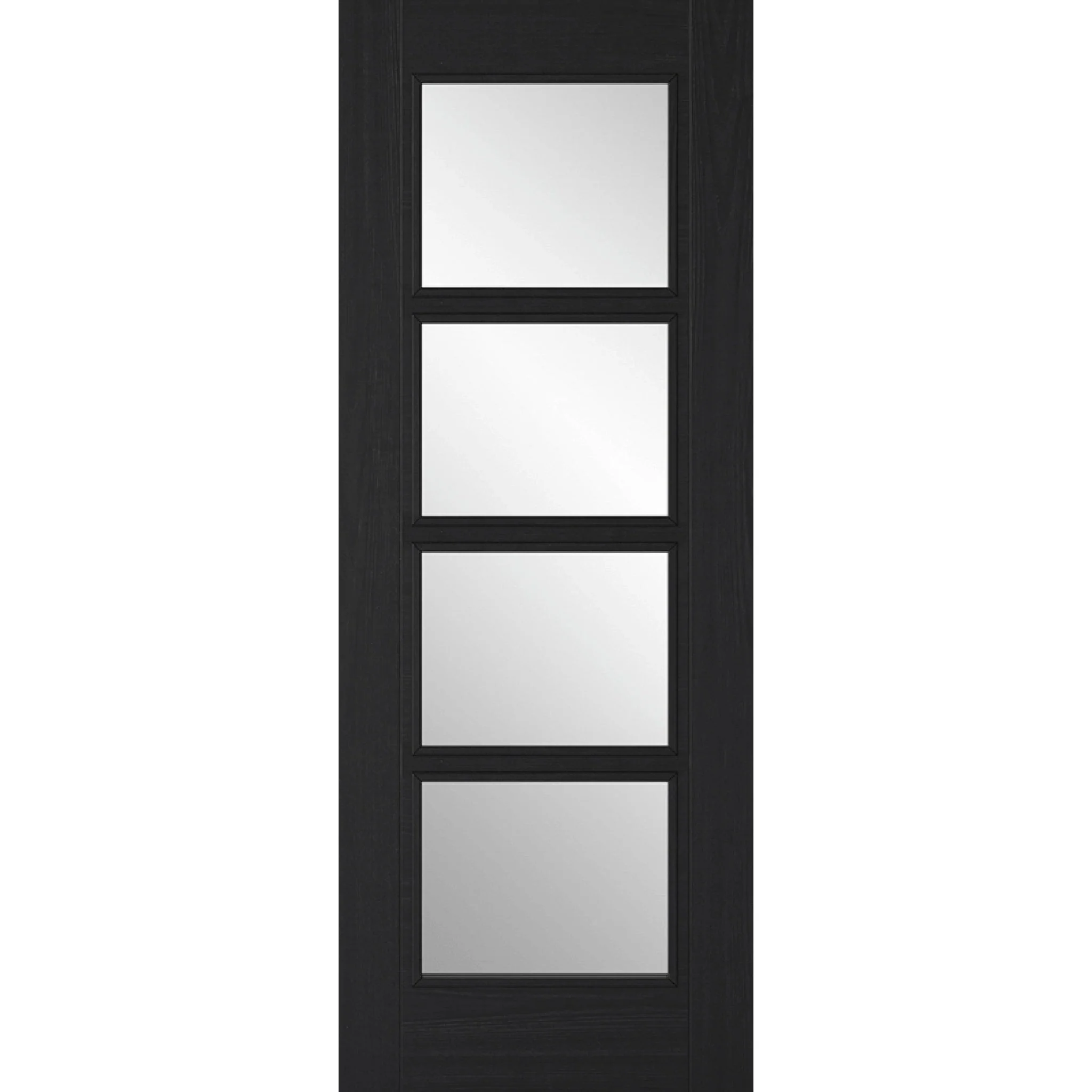 Vancouver 4L Pre-Finished Charcoal Black Glazed Door
