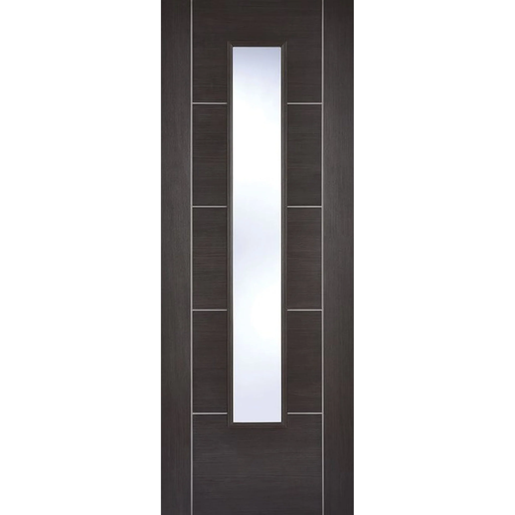 Vancouver Dark Grey Glazed Laminate Door