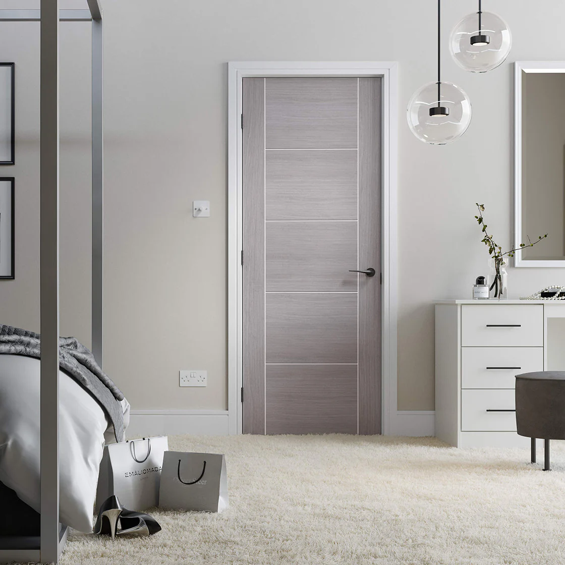 Vancouver Light Grey Laminated Internal Door - Image 2