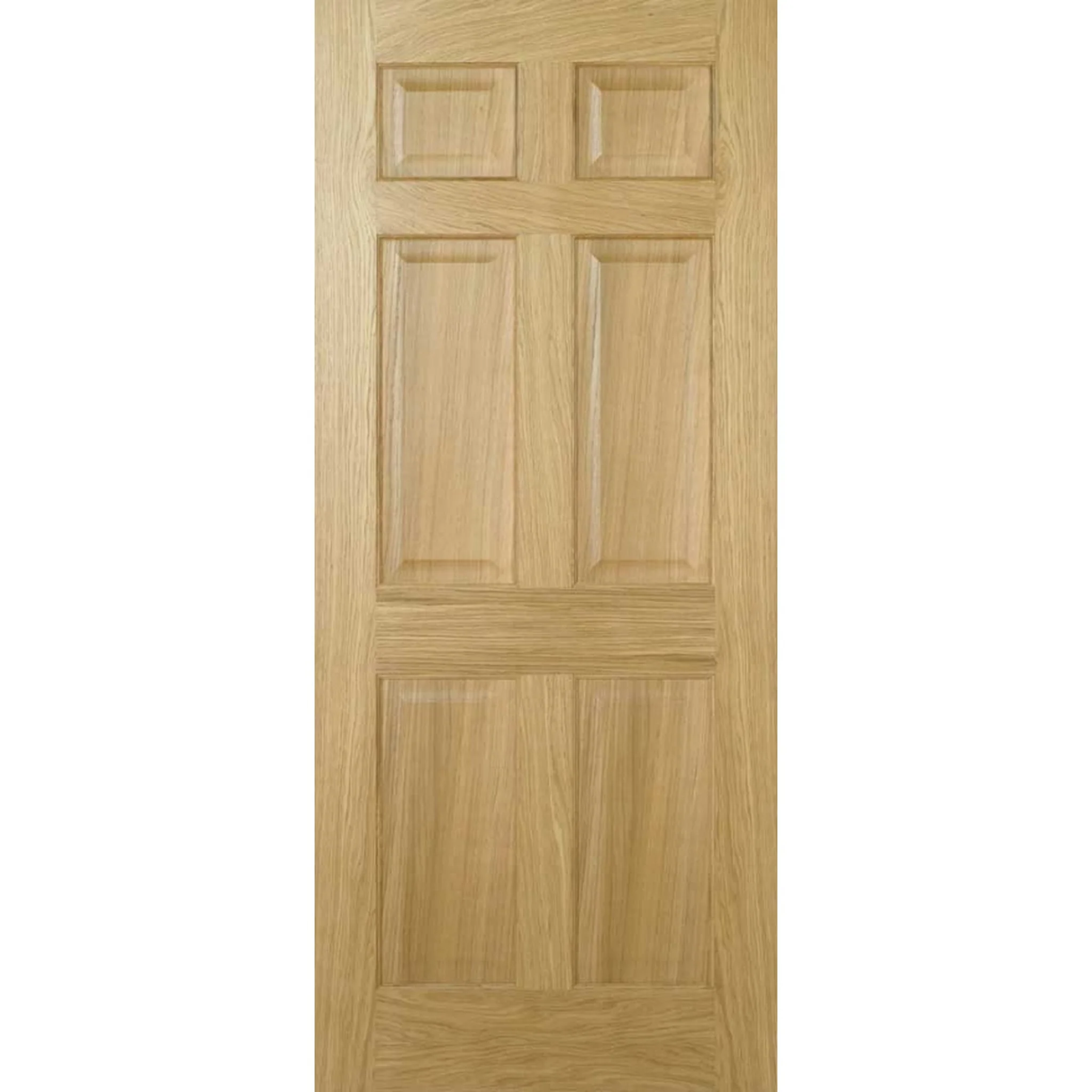 Victorian 6 Panel Prefinished Oak Fire Door