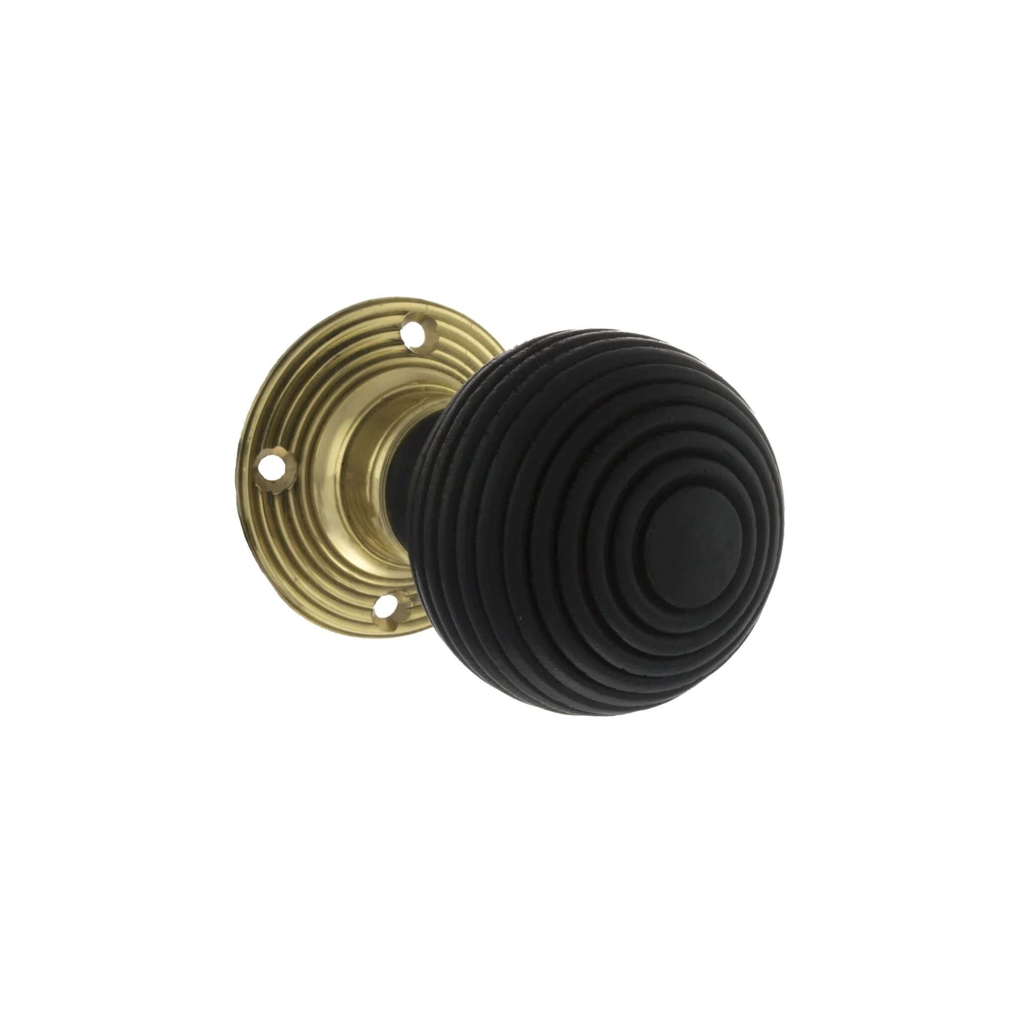 Whitby Ebony Wood Reed Mortice Knob
