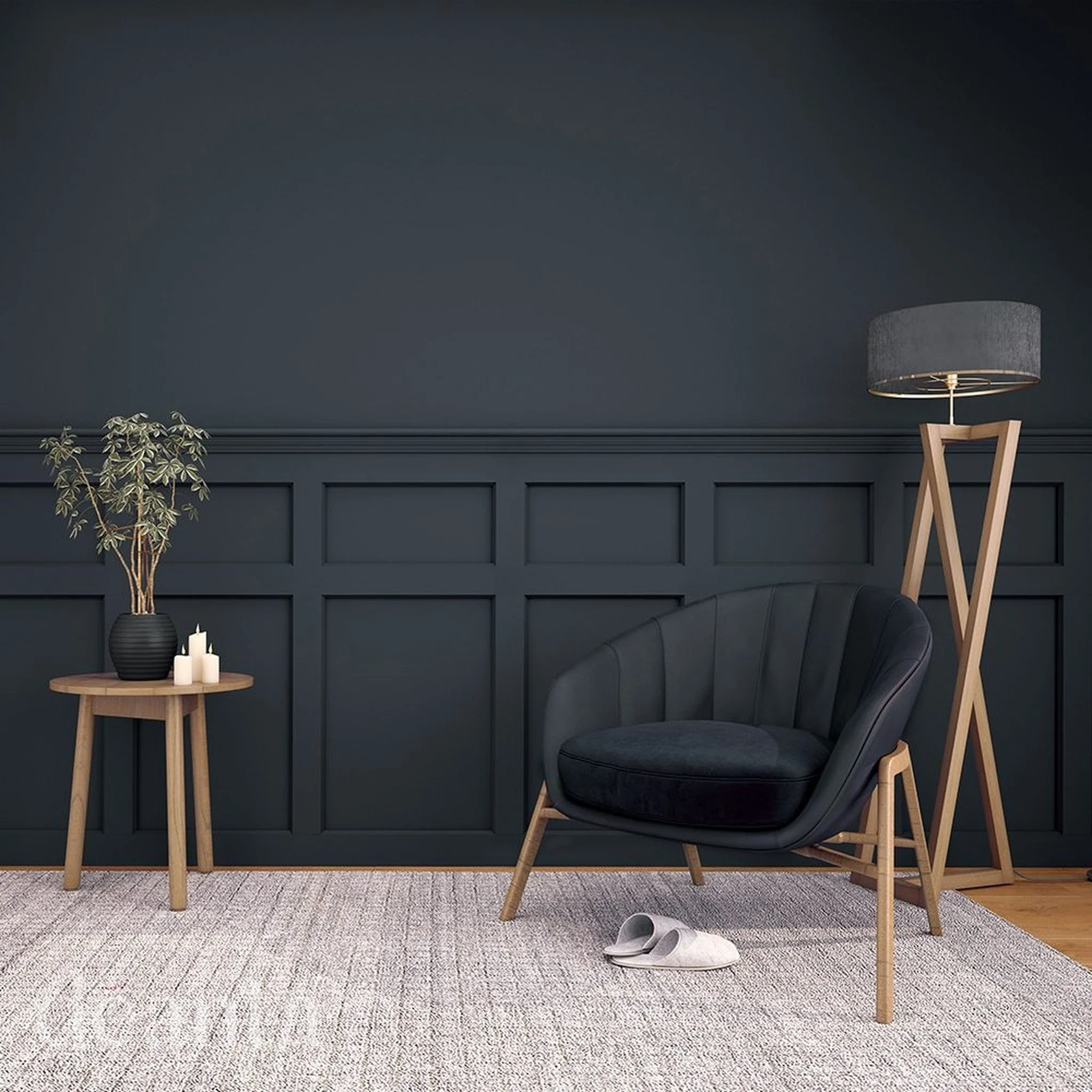 White Primed Hampton Wall Panelling - Image 2