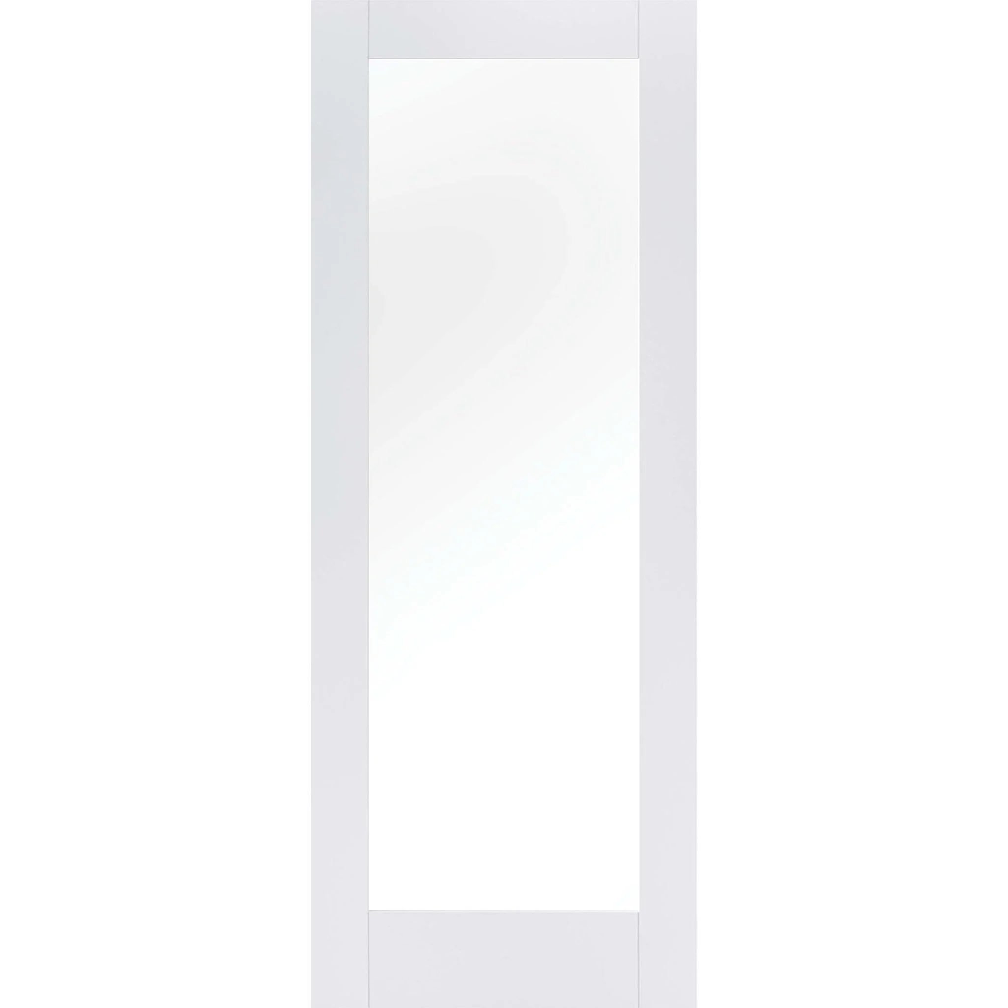 White Primed Pattern 10 Clear Glazed Internal Door