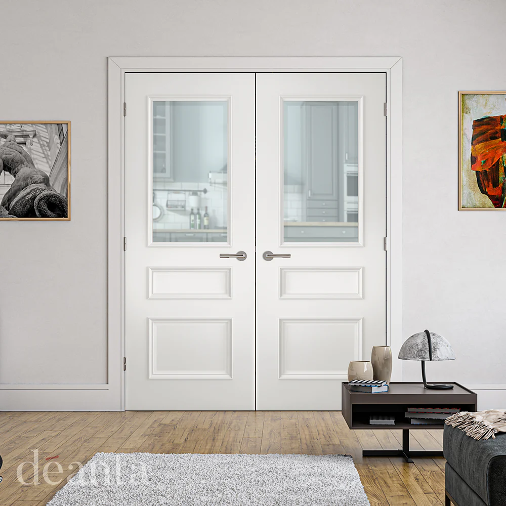 Windsor Internal White Primed Glazed Door - Image 3